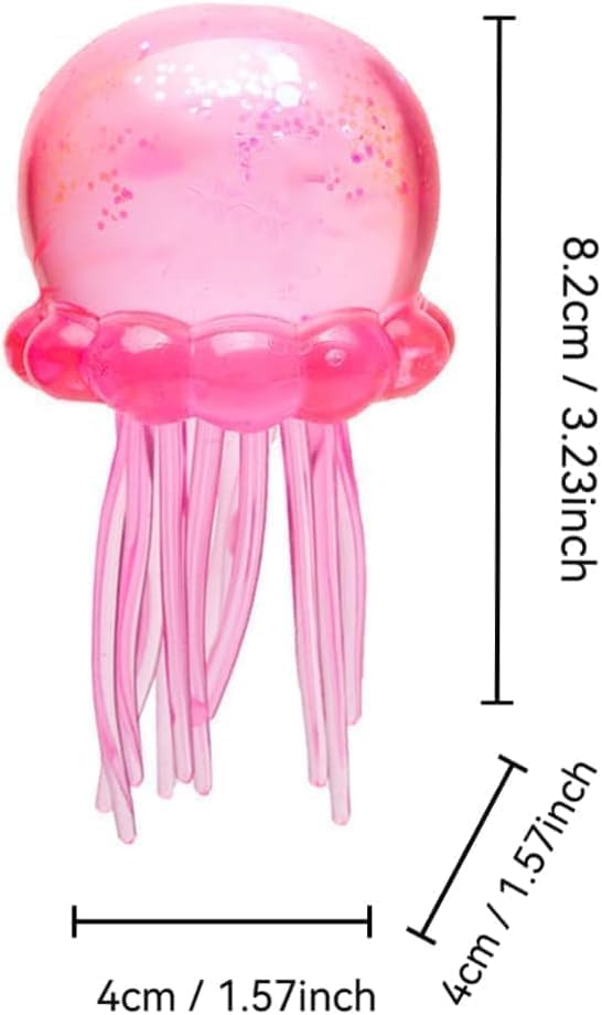 Nedoh Jellyfish,Jelly Fish Squishy,Squishy Fidget Toys,Slow Rising Sensory for Anxiety Stress Party Favors Purple