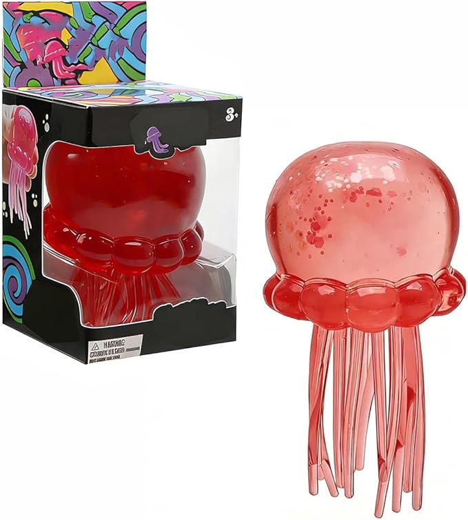 Nedoh Jellyfish,Jelly Fish Squishy,Squishy Fidget Toys,Slow Rising Sensory for Anxiety Stress Party Favors Purple