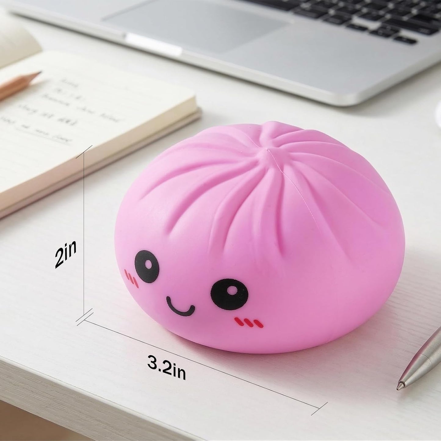 Dumpling Squishy Toys, Gaint Dumpling Squishy Mystery Box, Colorful Squishies Dumplings Stress Balls Toy, Stocking Stuffers with Food Steamer Stretchy Desk Toy