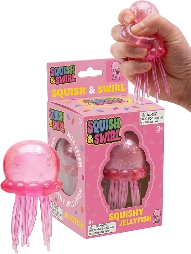 Nedoh Jellyfish,Jelly Fish Squishy,Squishy Fidget Toys,Slow Rising Sensory for Anxiety Stress Party Favors Purple
