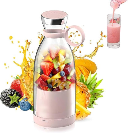 Portable Blender For Milkshakes Smoothies Fresh Juice Quick Charging Travel Cup USB-C With Lid Personal Blender Rechargeable For Gym Travel