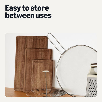 Basics Wooden Chopping Boards, 3-Piece Set, Acacia Wood, Pre-Oiled with Juice Groove