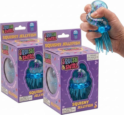 Nedoh Jellyfish,Jelly Fish Squishy,Squishy Fidget Toys,Slow Rising Sensory for Anxiety Stress Party Favors Purple